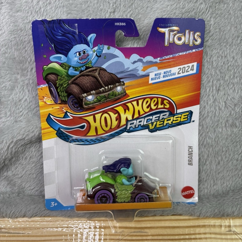 2024 Hot Wheels RacerVerse Trolls Branch 1:64 Scale NIP Mattel